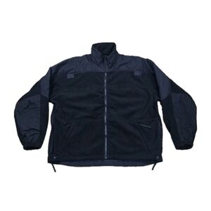 5.11 Tactical Jacket Mens XL Black Full Zip Pockets Heavy Fleece Bomber Coat